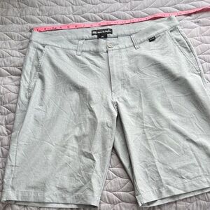 Travis Mathew Gray Flat Front Shorts